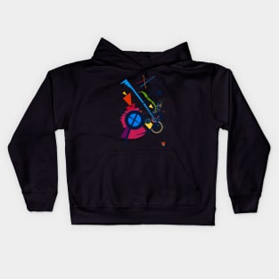 Modernism in the style of Kandinsky Kids Hoodie